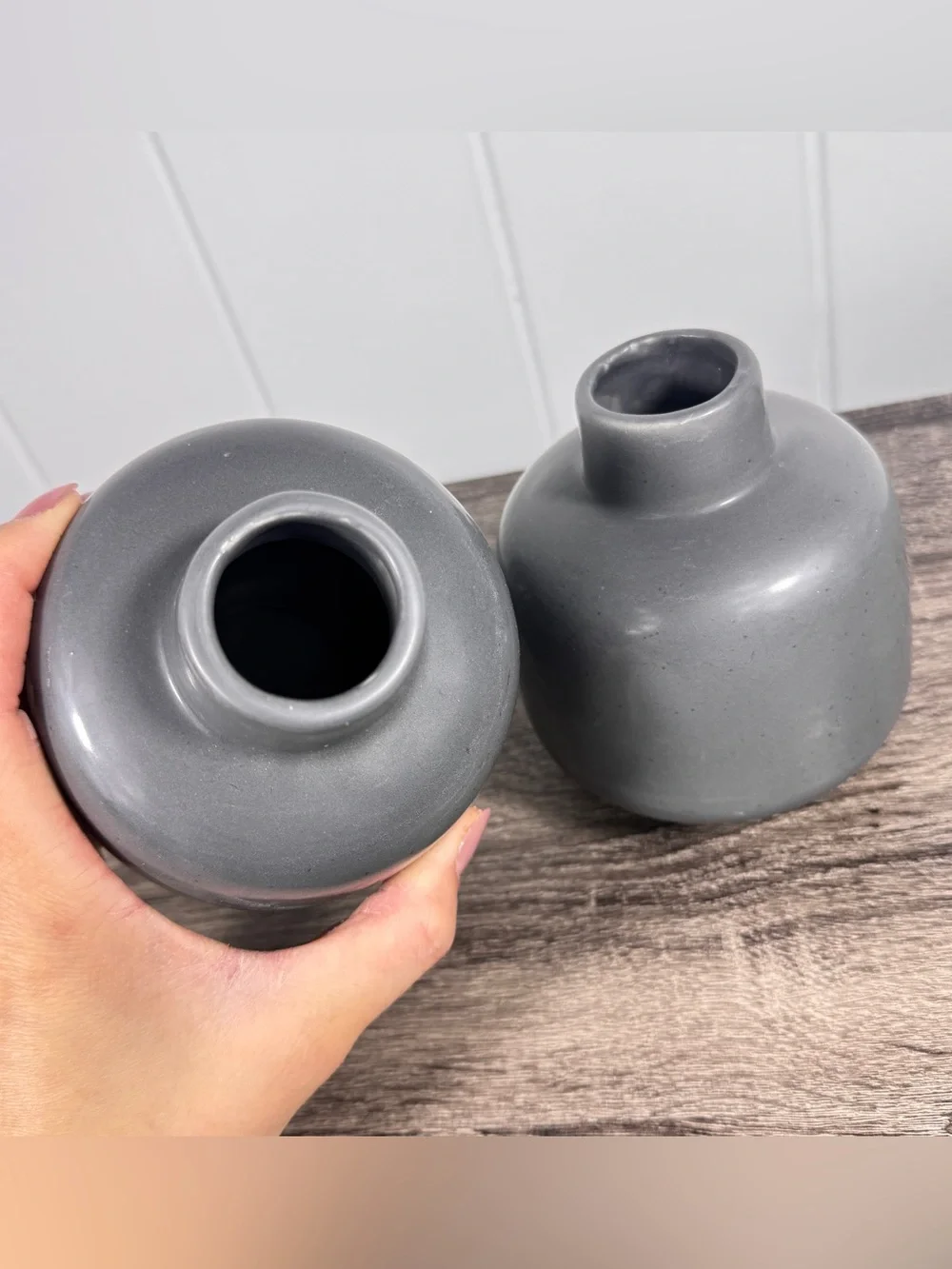 NEW Target Bullseye Playground Grey Vases